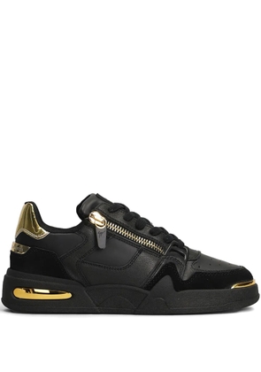 Giuseppe Zanotti zip-detail leather sneakers - Black