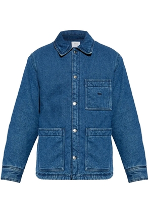 Maison Kitsuné padded workwear denim jacket - Blue