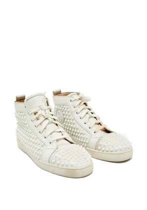Christian Louboutin Pre-Owned Louis Spikes leather sneakers - White
