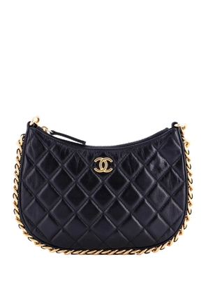 CHANEL Pre-Owned CC Chain Around Quilted Lambskin hobo bag - Black