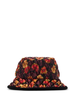 Burberry geranium-print quilted bucket hat - Red