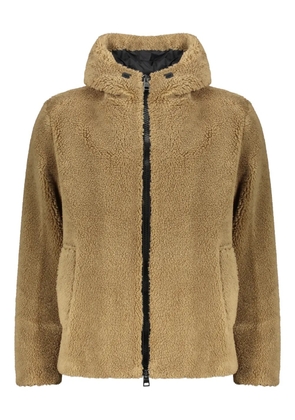 Herno fleece hooded jacket - Neutrals