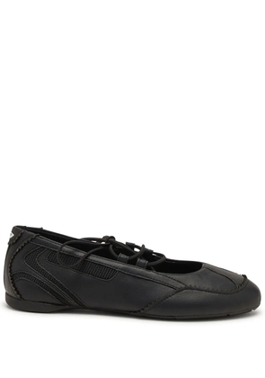 Diesel lace-up ballet flats - Black