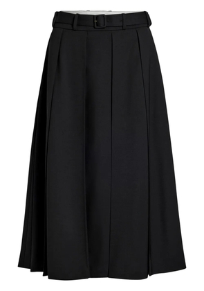 Patou pleated midi skirt - Black