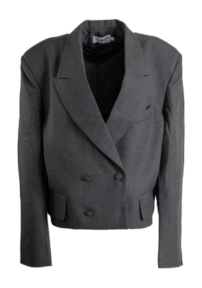 Vaquera double-breasted cropped jacket - Grey