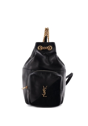 Saint Laurent Pre-Owned Jamie Leather and Suede backpack - Black