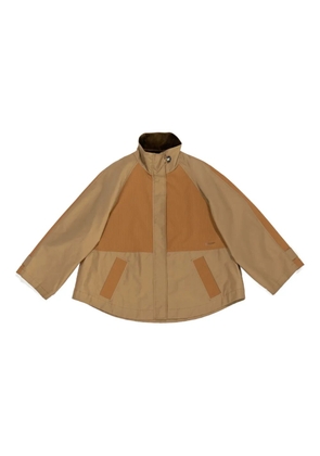 Bimba y Lola corduroy-collar zip-up jacket - Brown