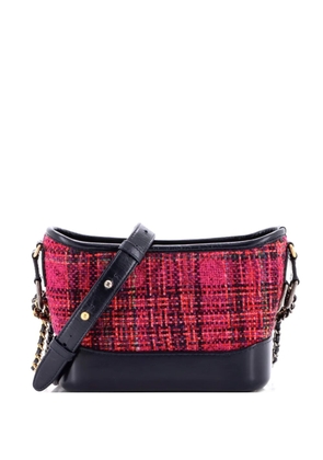 CHANEL Pre-Owned Gabrielle Quilted Tweed and Calfskin Small hobo bag - Multicolour