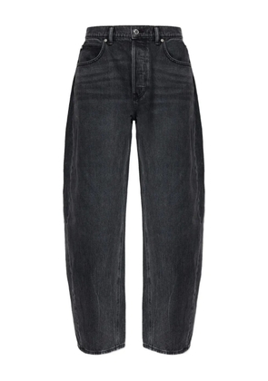 Alexander Wang rhinestone-embellished cotton jeans - Grey