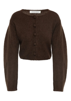 By Malene Birger button-detailed ribbed skirt - Brown