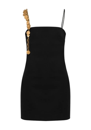 Moschino chain-embellished mini dress - Black