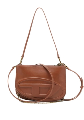 Diesel 1DR Twin embossed zipped shoulder bag - Brown