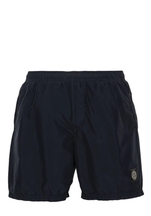 Stone Island Compass-patch swim shorts - Blue