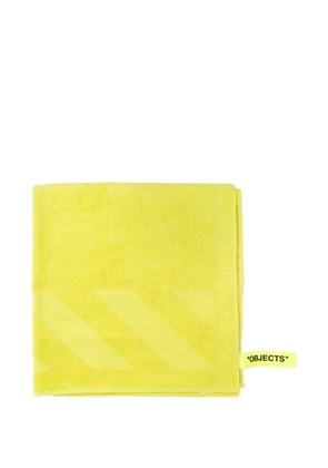 Off-White chevron objects beach towel - Yellow
