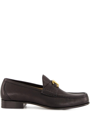 Valentino Garavani VLogo Signature leather loafers - Black