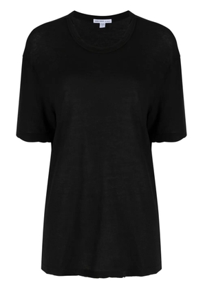 James Perse cotton-crêpe T-shirt - Black