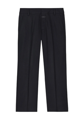 Closed pleated tailored trousers - Black