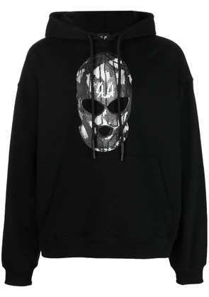 44 LABEL GROUP graphic-print cotton hoodie - Blue