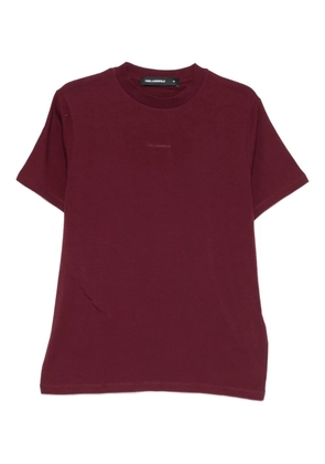 Karl Lagerfeld logo-detail T-shirt - Red