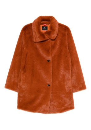 Paul Smith faux-fur coat - Orange