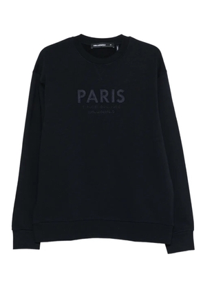 Karl Lagerfeld Paris-embroidery sweatshirt - Blue