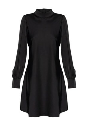 Gestuz high-neck long-sleeve midi dress - Black