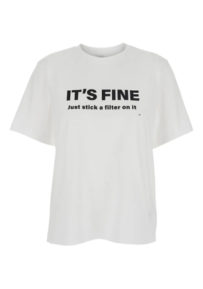 Victoria Beckham slogan-print T-shirt - White
