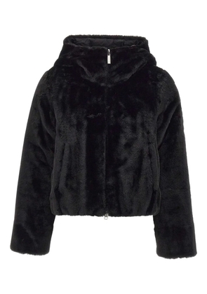 Colmar faux-fur hooded jacket - Black