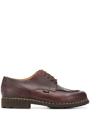 Paraboot exposed-stitched leather shoes - Brown