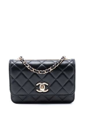 CHANEL Pre-Owned 2020 Mini Lambskin Trendy CC Wallet On Chain crossbody bag - Black