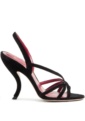 Valentino Garavani 105mm Fetishique crisscross sandals - Black