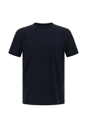 Burberry Seth check-tape T-shirt - Blue