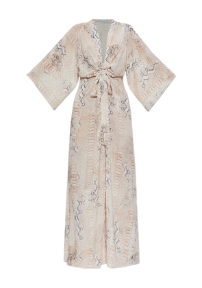 Melissa Odabash Wisdom knot animal-print maxi dress - Neutrals