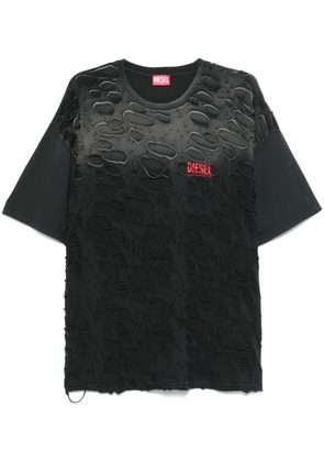 Diesel ripped T-shirt - Black