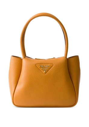 Prada small leather tote bag - Orange
