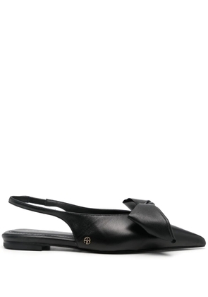 ANINE BING bow-detail ballet flats - Black
