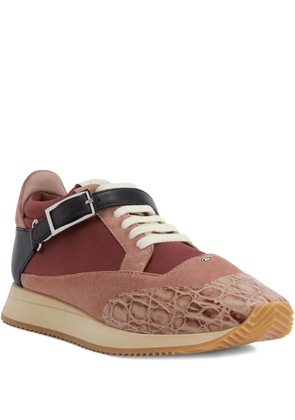 Giuseppe Zanotti buckle-fastening low-top sneakers - Pink