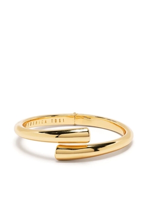 Federica Tosi curved two-sided bracelet - Gold