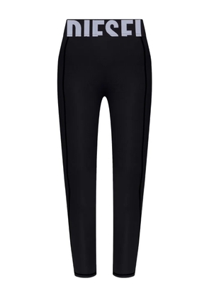 Diesel Adeline logo-waistband leggings - Black