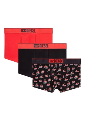 Diesel Damien-Gft logo-cherry heart boxer (pack of three) - Black