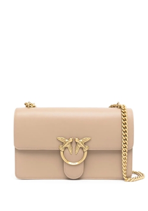 PINKO Classic Love leather shoulder bag - Neutrals