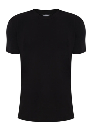 DSQUARED2 logo-embroidered cotton T-shirt - Black