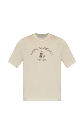 Moncler printed T-shirt - Neutrals