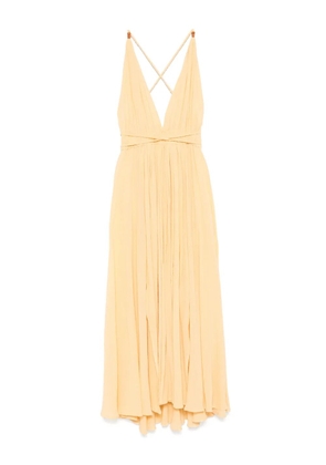 Caravana flared midi dress - Yellow