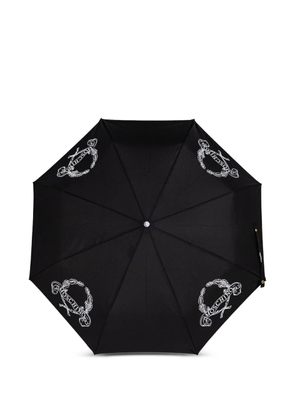 Moschino logo-motif umbrella - Black