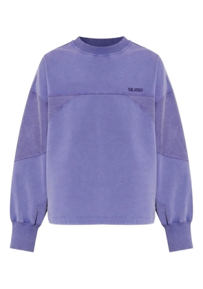 The Attico logo-embroidered sweatshirt - Purple