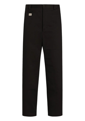 Dolce & Gabbana logo-plaque trousers - Black