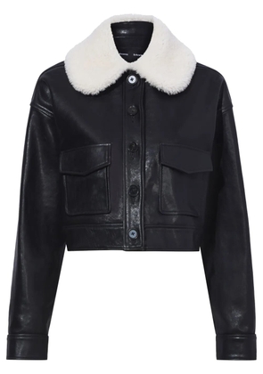 Proenza Schouler Judd shearling-collar leather jacket - Black