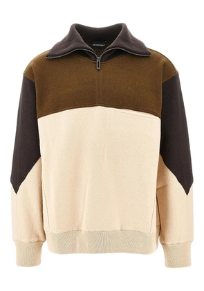 Emporio Armani colour-block sweatshirt - Neutrals