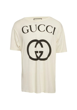Gucci Pre-Owned logo-print T-shirt - Neutrals